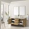 James Martin Vanities Hudson 60in Double Vanity, Light Natural Oak w/ 3 CM Carrara Marble Top 435-V60D-LNO-3CAR - alternate 3